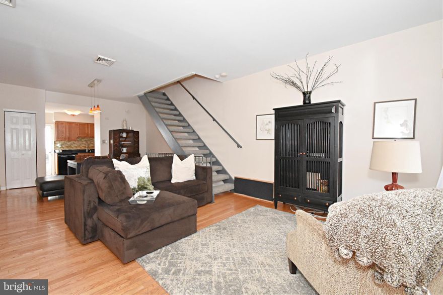 Welcome to 2970 Tilton Street. A great 2 bedroom 2 bathroom home in Port Richmond. Walk into a spacious living room - dining room combo that leads to the kitchen with ample storage. On the second floor there are 2 nice sized bedrooms with a full 3 piece bathroom. The home features a finished basement with an additional full size bathroom. Great for a home office, additional living space, or playroom. The basement also offers a laundry area and additional storage. This home features central air, a private back patio, perfect for you morning coffee, and is located near local restaurants and bars, public transportation and I-95. You do not want to miss out, schedule a showing today!