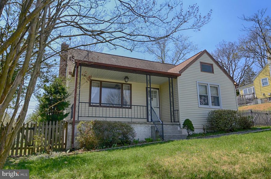 3BR porch-front Cape Cod on quiet street. Renovated kitchen (cabinets only), replacement windows, newer roof. Oversized (33x27) detached garage with opener. 3BR, 1BA. Large basement ready to finish any way you want! A little bit of polish & elbow grease and this one is all done! Large partially fenced rear yard. (NOTE: hardwood under laminate on main floor - see floor in LR). 1st flr BR. WARRANTY