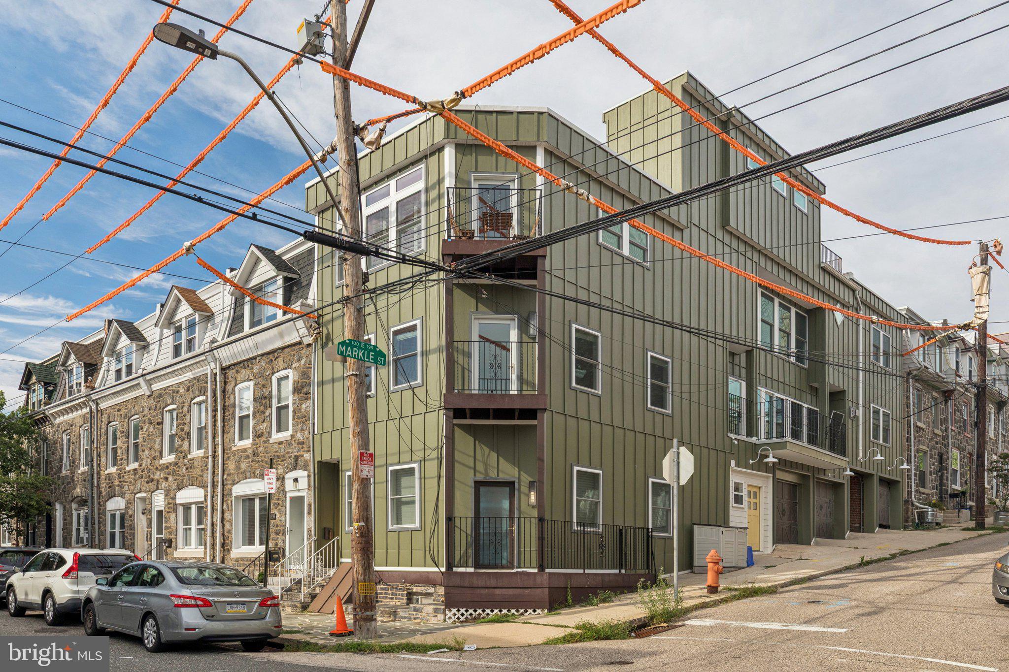 Welcome to approximately 3,920 sf full of high-quality spaces and opportunity. You cannot miss 3937 Terrace if passing by its beautiful green exterior, situated on the corner of Markle St and Terrace St. The amount of love and care put into this home in recent years makes this a lucky chance for this year’s Manayunk buyers.
Fully equipped with 3 spaces, the first floor is connected to the main garage, 1 of 4. This space could be converted into an office due to its CMX1 zoning, or could remain a studio space to rent out. The second floor boasts a massive living/entertaining space with a fully redone kitchen, as well as a balcony. The two bedrooms on this floor are truly spacious with great closet space.
The third unit is simply the showpiece of 3937 Terrace. Not only does it host about 1,600 sf of space, it has a stunning kitchen with natural light pouring in from the sky, and a solarium atop the entire building! Do not fear the stairs, as the building has an elevator that goes from the garage level all the way up to the solarium, stopping on every floor.
This home could be an incredible income opportunity with a cap rate around 6.1%, or even a rare family suite living situation. Schedule your showing today!