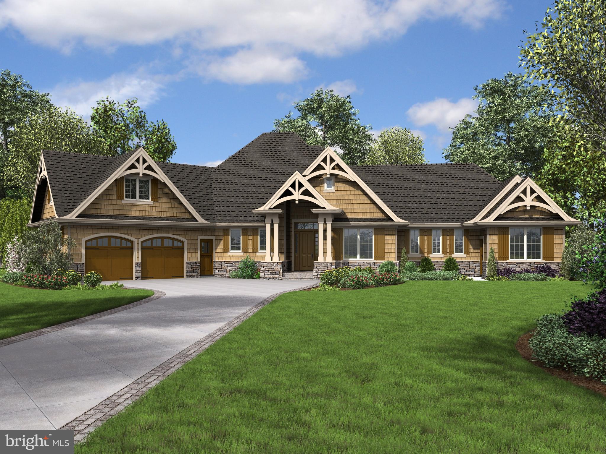 TO BE BUILT- PHOTO IS EXAMPLE- HOME WILL HAVE BRICK OR STONE EXTERIOR
Welcome to your forever home! This SINGLE LEVEL 4 bedroom 3.5 bath craftsman style home offers spacious living for your family to age into IN-LAW SUITE for multi-generational living! This means no need to move again in the future. 2,801 finished sqft plus 355sqft bonus room above garage with option to finish. Full unfinished walkout basement and 2 car garage!
This home is situated on a FLAT 1 ACRE LOT with MOUNTAIN VIEWS!!! Just minutes to town on all paved maintained roads for shopping. Close to local attractions like Skyline Drive, and the Shenandoah River.
Kitchen includes choice of appliances, island, choice of soft close cabinetry, granite or quartz countertops. Pantry for food storage. Dining room right off kitchen.
VAULTED GREAT ROOM with propane fireplace! Hardwood floors in main rooms, bedrooms will feature carpet, tile in bathrooms. Buyer can choose flooring options, pricing will vary based on choices.
Primary Bedroom features walk-in closet and primary bathroom with Soaker Tub and Tile Shower.
2 Laundry Rooms on main level make laundry day a breeze for the whole family!
Enjoy outdoor living with outdoor fireplace off Great Room!
EXAMPLE ONLY- Other floorplans and custom options available! List price will vary based on buyers choices. Bring your own plans or contact listing agent for other options and pricing. DON'T MISS THIS ONE CALL TODAY !!!