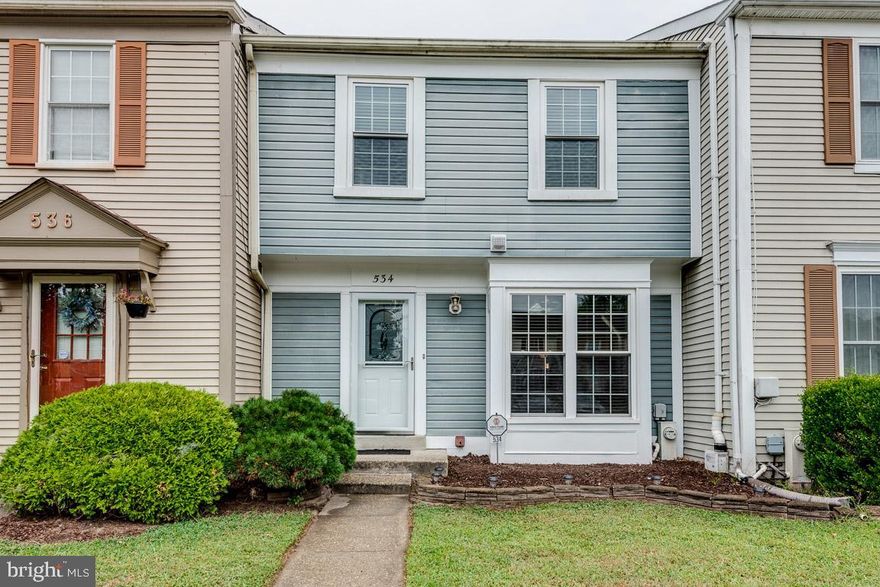 Welcome home to this lovely 3 bedroom, 1 1/2 bath Townhouse.  Super clean!!!  Features 3 Levels, Eat-in kitchen, living room, power room and sliding glass door.  Deck off the living room with steps leading to back yard.  Upper level with 3 bedrooms, nice size master bedroom with walk in closet and built in closet organizer.  Full hall bathroom.  Basement fully finished with recreation room with laminate flooring.  Lots of natural light with the sliding glass door.  Walk out to the back yard.  Laundry room and storage area.  Conveniently located to commute to Ft. Meade and Baltimore / Washington Area.  Close to shopping and restaurants.