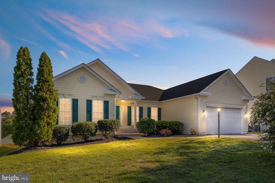 This stunning one-level rambler on a basement boasts gorgeous hardwood floors and a layout designed for both comfort and style. Step inside to find formal living and dining rooms, perfect for hosting gatherings, along with a cozy family room centered around a gas fireplace. The gourmet kitchen is a true chef’s delight, featuring a breakfast bar, luxurious quartz countertops, rich cherry 42" cabinets, and brand new luxury vinyl tile. Start your day in the bright breakfast nook, sipping coffee and enjoying the view.

The split-bedroom plan offers privacy and space, with the primary suite showcasing two large walk-in closets and a spa-like bath for ultimate relaxation. Two additional bedrooms and a full bath provide plenty of room for guests or family. A convenient laundry room with new luxury vinyl tile completes the main level.

The expansive lower level opens up a world of possibilities, with a HUGE recreation room, a 4th bedroom, full bath, and a bonus room that could be your next craft space, exercise room, or home office. There’s also a massive storage room for all your extras.

Step outside to your private oasis—enjoy evenings on the deck or patio, surrounded by extensive hardscaping and a fully fenced backyard. Situated on a quiet cul-de-sac, this home is part of a fantastic community with great amenities and is just a short distance to Leeland Station VRE, making your commute a breeze. Plus, you’re only minutes away from downtown Fredericksburg with its charming shops, restaurants, and history.
This home truly has it all! Don’t wait—schedule your tour today!