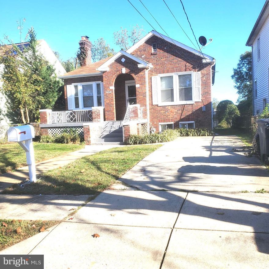 Beautifully undated single family home in Capitol Heights seconds from DC Line and 295. Large living room with fireplace, separate dining room and newly remodeled kitchen all with recessed lighting. Beautiful new French doors  that lead to large deck and large backyard. 2 main floor bedrooms  with dining room, and living room and 2 lower level bedrooms with family room and  a separate entrance / Lower level also features oversized full bathroom with soaking tub and utility room with washer/dryer. Wood floors recently refinished . Wood floors on main level. New carpet in lower level and freshly painted throughout. Great home for entertaining, with large front porch and deck. Driveway and on street parking. All persons 18 and over must Apply. Minimum Income requirement 90k combined or singular.