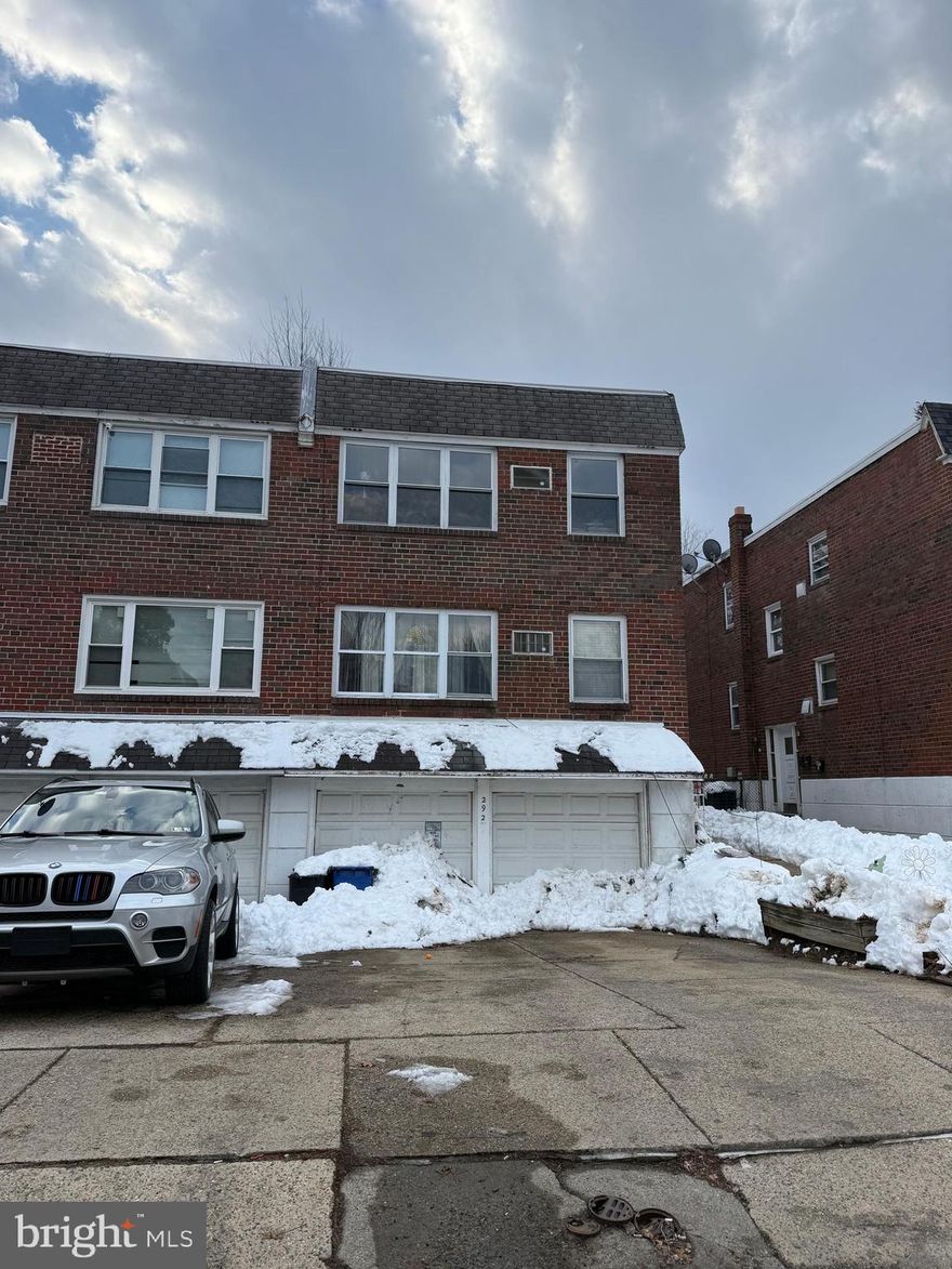 Solid rear duplex located in the desirable 19116 zip code on Nandina Street, offering a rare layout with two garages and long-term tenancy history.

Property Details:
Duplex: 2 Bed / 1 Bath + 2 Bed / 1 Bath
1,846 sq ft Two garages (one per unit)
Long-term tenants Current rent: $1,000 per unit
Property is being sold as-is, tenant-occupied
Annual property taxes: $6,111
Best suited for investors comfortable with tenant-occupied properties
SOLD WITH TENETS
