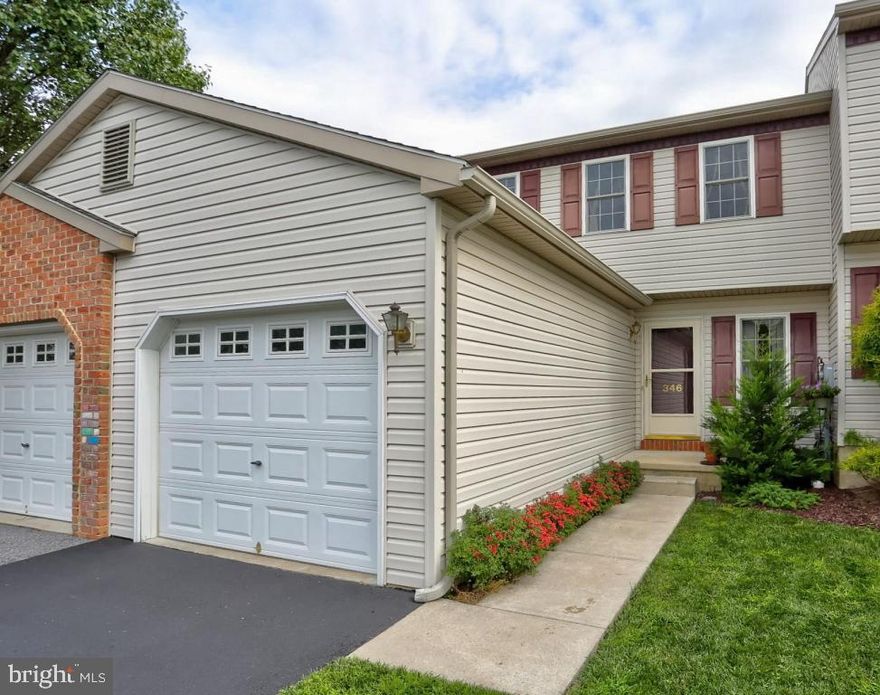Excellent condition 3 bedroom townhouse in the lovely Twin Creeks community!  Storage solutions abound with a finished basement and additional storage shed in the back.  Conveniently within walking distance of Jonestown Community Park, and the elementary school.  Perfect location for commuters with quick access to Rt22, Rt72, I78, and I81.