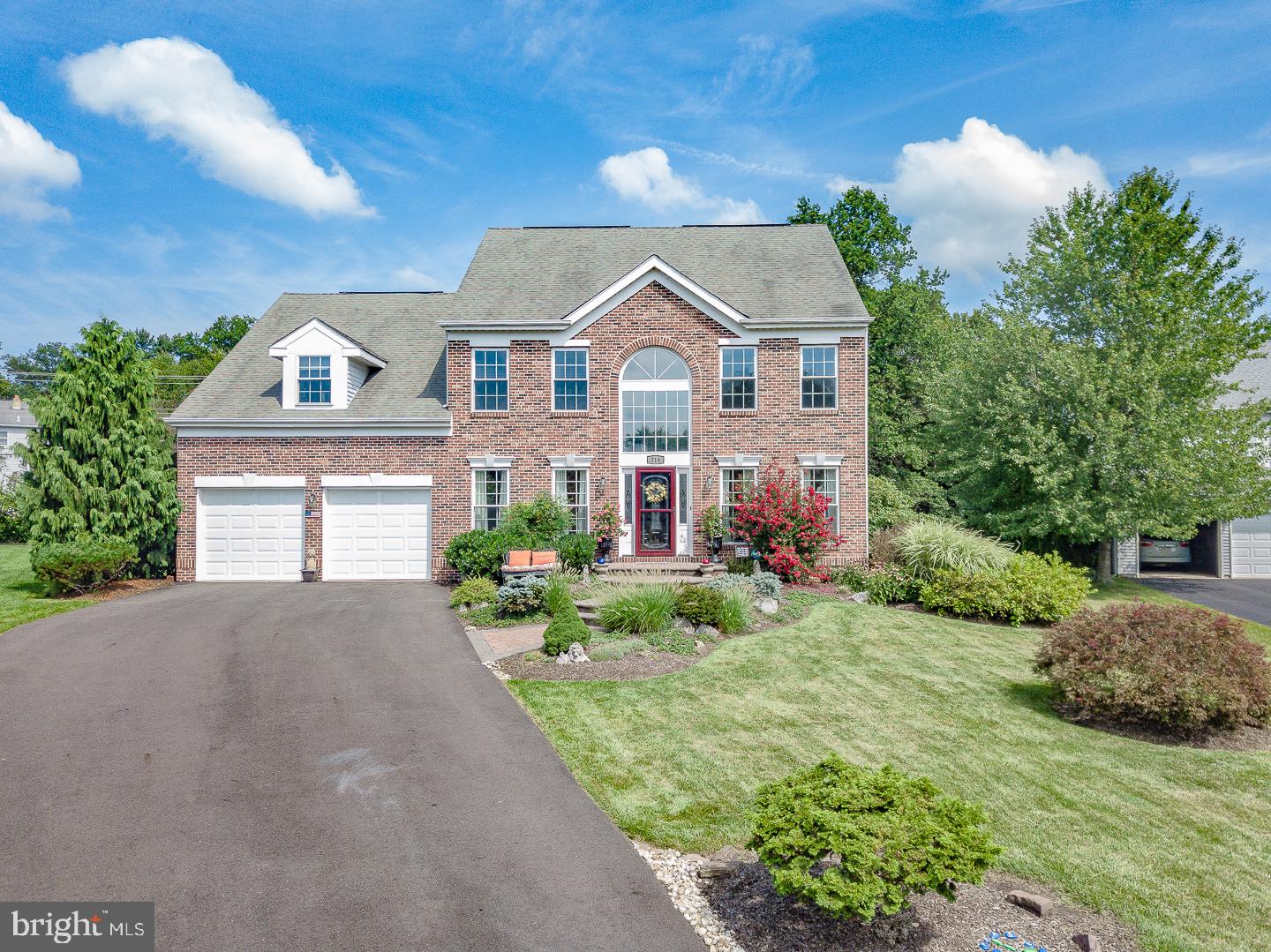 Welcome to 316 Hidden Creek Drive – a gorgeous 4-bedroom Brick Colonial in the much desired Hidden Creek subdivision in Hatboro-Horsham School district. CUSTOM hardscape walkway and landscaping from the driveway to the front door. This impressive all brick front home has a NEW front door that brings you into the two-story foyer with REFINISHED hardwood floors and a NEW chandelier. HOUSE IS FRESHLY PAINTED THROUGHOUT. NEW windows throughout as well. Large size living room has 4 windows letting in lots of light. The Dining Room has plush carpet with a custom design. UPDATED kitchen with granite counter tops, stainless backsplash, stainless steel appliances. Bump out upgrade in kitchen gives even more space to the eat in area. Granite counter includes breakfast bar. Open floor plan from kitchen into Family room. Nice size laundry/mud room with large pantry. Updated Powder Room with unique bowl sink and faucet. Back door of Laundry leads to flagstone patio with pergola next to a water feature. Master Bedroom suite runs across back of the house. Bedroom has cathedral ceiling, bump out upgrade, walk in closet, bamboo flooring and ceiling fan. Updated Master Bath with shower, dual vanity, and large linen closet. Dressing room with ceramic tile floor and recessed lighting. Updated hall bath. Two bedrooms either side of stairs and huge bonus bedroom with ceiling fan and recessed lighting. Full basement with stair access to the outside. Two car garage with opener. The park like yard of this .4 acre home is beautifully landscaped front and back and offers plenty of space for entertaining or to put in a pool. Backyard arborvitae hedge provides privacy and home to many birds. Walking distance to Keith Valley Middle School and Hallowell Elementary. Close to PA turnpike, 611 and 463, restaurants and shopping.