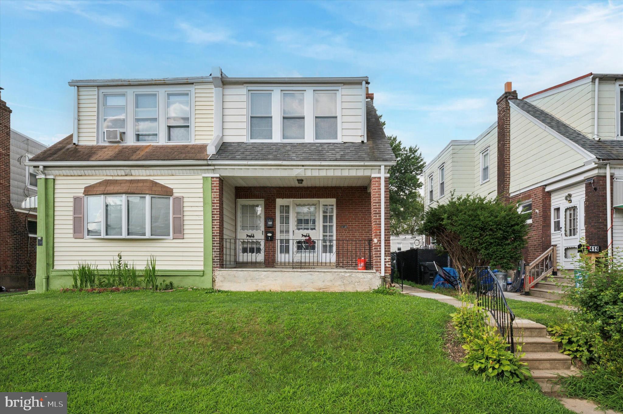 Welcome to 416 Knorr Street – a well-maintained duplex in Northeast Philadelphia offering a great investment opportunity or ideal setup for an owner-occupant. Each unit features 1 bedroom and 1 full bath, with separate utilities and washer/dryer hookups. The first-floor unit is tenant-occupied and includes access to the spacious basement for added storage or flexible use. The second-floor unit is vacant, freshly painted, and move-in ready. The property also features a covered front porch and a large fenced yard. Tenants pay electric and gas. Water is currently paid by the owner, but the property is submetered, allowing for individual tenant billing if desired. Conveniently located near public transportation, shopping, and everyday amenities. Photos of first floor unit, lease, and lead safe certs available upon request. 24 hour notice required for showings.