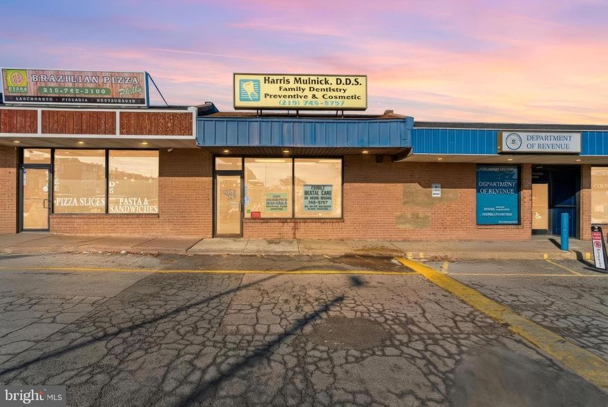 Excellent opportunity to acquire a turn key dental office building. The seller is selling the real estate and open to sell the practice as well.

The first floor consists of approximately 1,100 square feet and includes three operatories, reception area, restrooms, a full basement, and more.

All furniture, fixtures, and equipment are available. This flexibility presents an attractive opportunity for owner users, expanding dental groups, or investors seeking quality commercial space in Northeast Philadelphia.