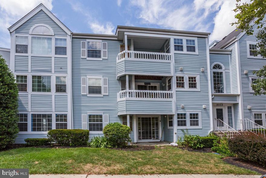 Beautiful home with 2 BR's and  2 Full BA's located in the popular neighborhood of the Village of Montgomery Run. Gorgeous wood-like laminate flooring throughout the entrance Foyer, Kitchen, Living Room, Dining Room, Hall Bathroom and Hallway leading to the bedroom wing. The Foyer features 2 good size closets. The charming updated Kitchen includes stainless steel appliances.  3 windows in the Dining Room bring in so much natural light. Spacious updated Primary BR  with carpeting, a walk-in closet and  an updated en-suite bath featuring a large vanity, walk-in shower and ceramic tile flooring. BR 2 also features carpeting and the updated full Hall Bath includes a shower/tub combination.  Heat Pump, water heater replaced (2013). Microwave, range, dishwasher, refrigerator replaced (2018).  Double hung, tilt-in Pella windows. Relax and enjoy the balcony adjacent to the Living Room. Located in a secured entry building and just a block from the community pool and tot lot! Enjoy spectacular nearby parks and recreation including Blandair Regional Park and Rockburn Branch Park. Nearby Columbia and Elkridge provide a vast variety of shopping, dining, and entertainment options. Commuter Routes include MD-100, US-29, and I-95