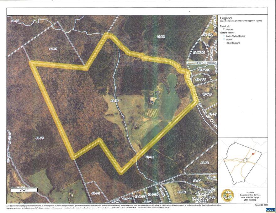 With sweeping, close-in views of the Southwest mtns, vineyard & rolling hay fields in three directions, Long Hill was designed by Bethany Puopolo & constructed by Shelter in '14 to unparalleled standards. Museum-worthy selection of reclaimed flooring & exposed beams, soaring ceilings, multiple outdoor living spaces from which to enjoy the setting. 40 open acres bisected by a bold creek & bordered by privacy & tranquility-ensuring 116 acres of woods.  This spectacular country estate is enhanced by a flawlessly restored, c. 1759 2 bedroom cottage, Virginia Frame-constructed barn suitable to multiple purposes (horses, grape processing) & an impressive garden. Not in Cons. Easement.  15 mins to Dwntwn, 2 hours-DC. See details in document tab!,Painted Cabinets,Soapstone Counter,Wood Cabinets,Fireplace in Kitchen,Fireplace in Living Room,Fireplace in Master Bedroom