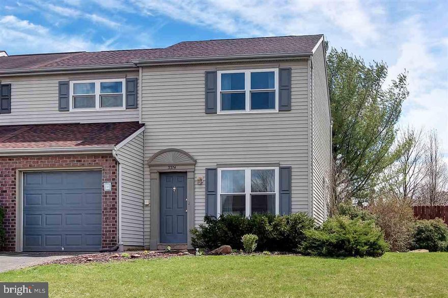 Move right in! Carefree condo living in this updated & conveniently located 2 story end unit condo. Newer roof, windows, furnace & AC unit. 3 Bedroom, 1.5 bath, w/brand new carpet throughout, kitchen w/oak cabinets,  family room w/sliding glass doors to deck and fenced in yard + corner lot w/side yard.  All appliance's and swing set included. Close to Rt 30 and all major conveniences!  Don't wait, schedule a showing today!