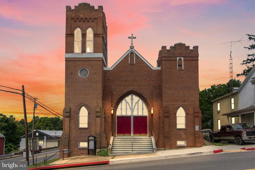 Discover a truly unique opportunity with this historic church-turned-residence in the heart of Sharpsburg, MD. Blending old-world charm with modern convenience, this one-of-a-kind property offers endless possibilities. The lower level has been transformed into a comfortable living space featuring a spacious kitchen, a full bath with a walk-in shower, and a large living area perfect for relaxation or entertaining. The main level, once the church sanctuary, remains an open canvas ready for your vision—whether as a grand primary bedroom, an art studio, a music hall, or a creative live/work space. With soaring ceilings, stunning architectural details, and an atmosphere full of history and inspiration, this property offers a living experience that is nothing short of divine. Don’t miss your chance to own a truly special piece of history and character.