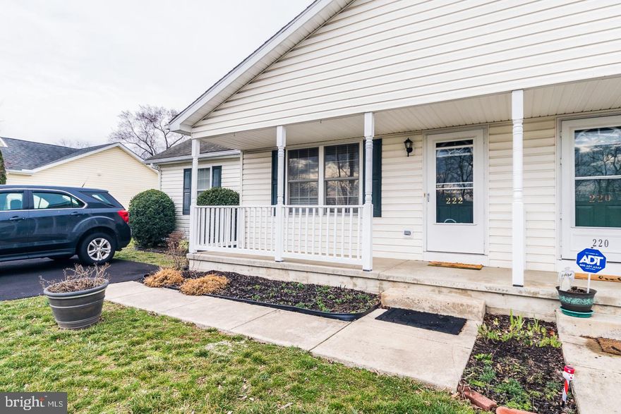 Move-in ready!  Well-maintained and ready to go.  Fully carpeted, huge kitchen, and open living room space.  Privacy fence in rear yard backs to railway.  Single level living; full appliance set.  Storm door off the front porch and a beautiful slider on the rear deck.  Ideal location and great rental potential.