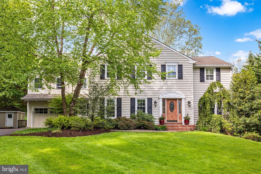 Located on a peaceful Cul-de-Sac in sought-after Tredyffrin Township, this expansive, light-filled colonial with idyllic backyard oozes curb appeal and charm. From the side driveway, a bluestone path leads to the tiered front porch. Inside you’ll find thoughtful amenities throughout, including hardwood floors, neutral paint, pocket doors and countless windows (many oversize!). Just off the foyer sits a lovely home office with window seat framing the front and side yard vistas. Steps away is the eat-in kitchen with new stainless steel appliances, island seating, gas cooktop and plentiful cabinetry. The kitchen opens to both a cheery breakfast room and a soaring, skylit sunroom complete with radiant floor heating, built-in cabinetry, floor-to-ceiling windows and easy access to the rear patio and greenspace. Around the corner you’ll find a cozy den with gas fireplace and a sunny front dining room with French doors. This amenity-rich floor also includes a powder room, access to the attached garage and a conveniently located laundry-mudroom with slate floor that connects directly to the pool and patio area. Upstairs features hardwood floors throughout, along with a primary suite wing, three secondary bedrooms—each with closet organization systems and one boasting a beautiful ensuite full bath—plus a full hallway bath. Part of an above-garage addition completed by the current owners, the primary suite includes an ensuite full bath with dual vanities and marble tile, plus a generously sized walk-in closet with custom drawers and shelving. The glorious bedroom area boasts cathedral ceilings and a gorgeous, oversized architectural window. Back downstairs, the finished lower level provides even more space for entertaining and play, along with several storage closets and a half bath. The impeccably landscaped, fenced backyard offers an oasis of beauty and privacy with its sprawling patio, pool (complete with new filter and cover!), brick retaining wall, outdoor speaker system and open greenspace. There’s also a small shed that could be converted to a pool house if desired. Homes on this coveted cul-de sac are zoned for award-winning T/E schools and sit mere minutes from downtown Wayne, King of Prussia,  McKaig Nature Center trails, Radnor train station, and several parks and playgrounds. Make plans to tour this Main Line beauty today! Saturday Open House CANCELLED.