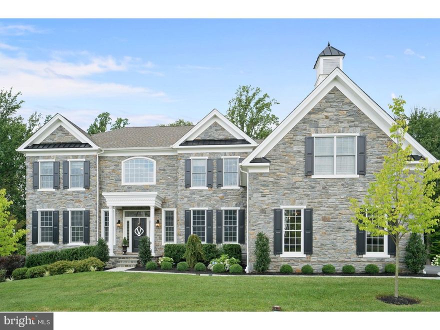 One of the first and finest homes to be built in the sprawling award winning 50 acre community of Liseter. An extraordinary Harding Gettysburg Model in the Bryn Mawr Collection can be yours without the wait! This stately home was built and carefully selected on a Premier lot and enjoys the beautiful unobstructed view of the lush Preserve. This stone and siding home has 5,600 sq ft. of living space on the 1st and 2nd floor, and low taxes. The first floor boasts a two-story center hall entry with a dual butterfly staircase. Spanning from the foyer is a grand formal living room and formal dining room. The two-story extra large great room has the perfect focal point of a floor to ceiling stone fire place and an attached den room. The expansive, gourmet kitchen, upgraded with the kitchen elegance package, has a beautiful 10ft center island with seating, walk in pantry, sunlit breakfast area complete with a custom built in wine bar with refrigerator. There is a beautiful study with the added feature of stately navy, lacquered, custom built in book shelves. Finishing off the first floor is a convenient 3 car garage which enters into your first floor mudroom with informal powder room, and laundry area.  The second floor has a luxurious Master suite with elegant coffered ceiling, large dressing area and 2 spacious walk in closets. Enter the large Master Bath through a French door entry and enjoy dual vanities, large soaking tub and custom shower. Other highlights of this beautiful home are four secondary bedrooms, two of which have Princess Suites and one Jack-and-Jill bath.  Conveniently located next to EA and the new Ellis Preserve Shopping and Dining Area. This luxurious home can enjoy incredible on-site amenities including an infinity pool, state of the art gym, clubhouse, tennis, basketball, bocce court, fishing pond and scenic trails.