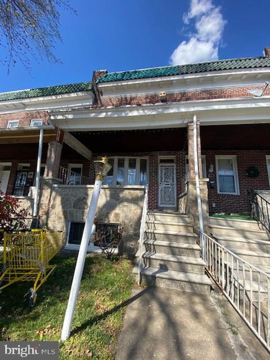 POTENTIAL GALORE!! Ideal investment property for the savvy buyer looking to build rental portfolio OR fix n flip. Rear parking pad, and sizable basement. Sold strictly as-is. Buyer to verify if ground rent exists and all other details.  Basement has washer and dryer hookup.  It's literally a 6 minute drive to Johns Hopkins University, 3-4 minute drive to Giant Supermarket, 5 minute drive to Waverly YMCA , 12 minutes to 83 etc. Call me to view your new home!