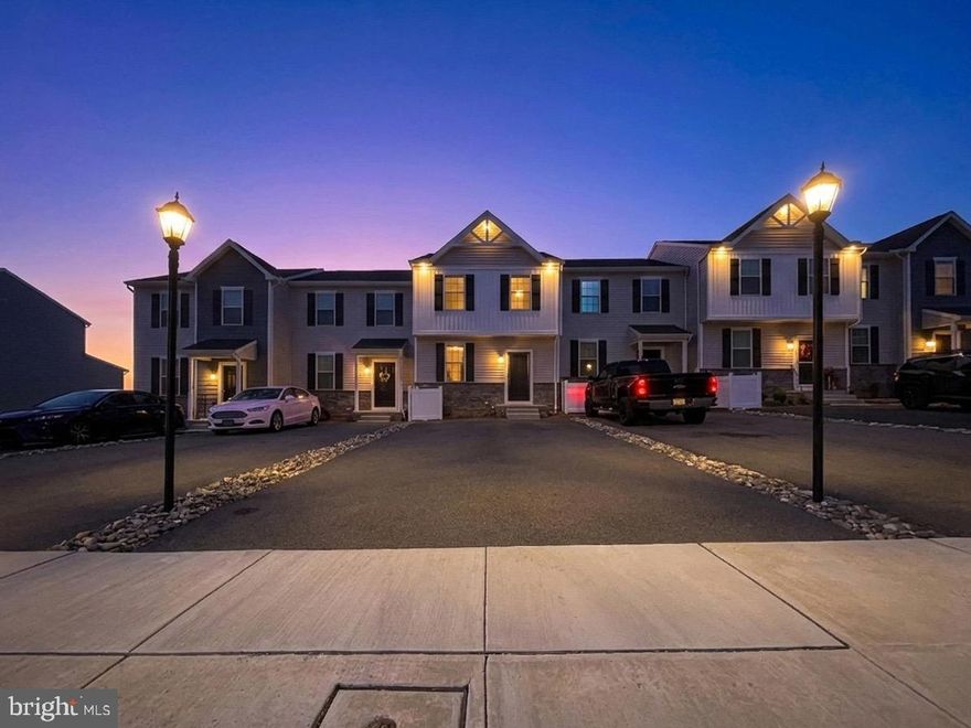 Welcome to your nearly new home in the heart of Hanover! Built in 2023, this beautiful 3-bedroom, 3 full bath and 1 half bath home offers modern comfort, stylish finishes, and a low-maintenance lifestyle in a convenient location.

Step inside to discover a bright and open layout designed for today’s living. The main level features spacious living and dining areas that flow effortlessly into the kitchen, making it easy to entertain guests or enjoy cozy nights at home. The modern kitchen offers ample cabinet space, sleek countertops, and a layout that keeps you connected with family and friends. Upstairs, the primary suite provides a peaceful retreat with a private bath and generous closet space, while additional bedrooms and bathrooms provide flexibility for guests, a home office, or hobbies.

Because the home was just built in 2023, you’ll enjoy the benefits of newer construction, including updated systems, energy efficiency, and contemporary finishes throughout—giving you peace of mind for years to come.

Location is another standout feature. This home is just minutes from many of the area’s most popular attractions and outdoor spaces. Spend weekends boating, fishing, hiking, or disc golfing at Codorus State Park, a scenic 3,500-acre park built around Lake Marburg that’s only a short drive away.

Enjoy live shows, concerts, and community performances at the historic Eichelberger Performing Arts Center, or explore local shops and dining in downtown Hanover. Outdoor lovers will appreciate time on the Hanover Trolley Trail, a growing rail-trail perfect for biking, walking, and jogging.

For family-friendly fun, visit Valley View Farms, where seasonal attractions like corn mazes, hayrides, mini golf, and playgrounds create memorable days close to home.

Whether you’re looking for modern comfort, easy living, or a home close to outdoor recreation and local entertainment, this property delivers it all. Don’t miss the opportunity to own a nearly new home in a growing Hanover community—schedule your showing today!