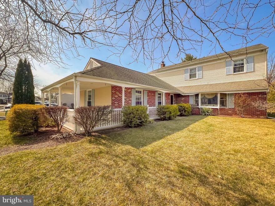 Unique Opportunity to find a true In-Law Suite on the 1st level with private entrance, generous bedroom, separate sitting room, and a dry-bar kitchenette.  The 1st flr powder room has been converted to a full bathroom. The laundry room is shared.   A full front wrap around porch is just as attractive in the day as it is illuminated in the evening. Upon entering this 5-bedroom colonial notice the attention to detail and pride of the ownership.  You will be drawn to the cozy fireplace in the family room and beautifully remodeled kitchen featuring a breakfast nook. Imagine entertaining family and friends in the outdoor living room as an extension of the family room. This home has more space and possibilities than you could imagine with 3 full baths, and 4 bedrooms upstairs. The master bedroom has a walk-in closet for all your storage needs and en-suite bath. Located in sought after Maple Point, walking distance to the Maple Point schools and park; super convenient to all shopping, commuting routes and train. Pillar to Post Home Inspection Home  Report is available upon request.