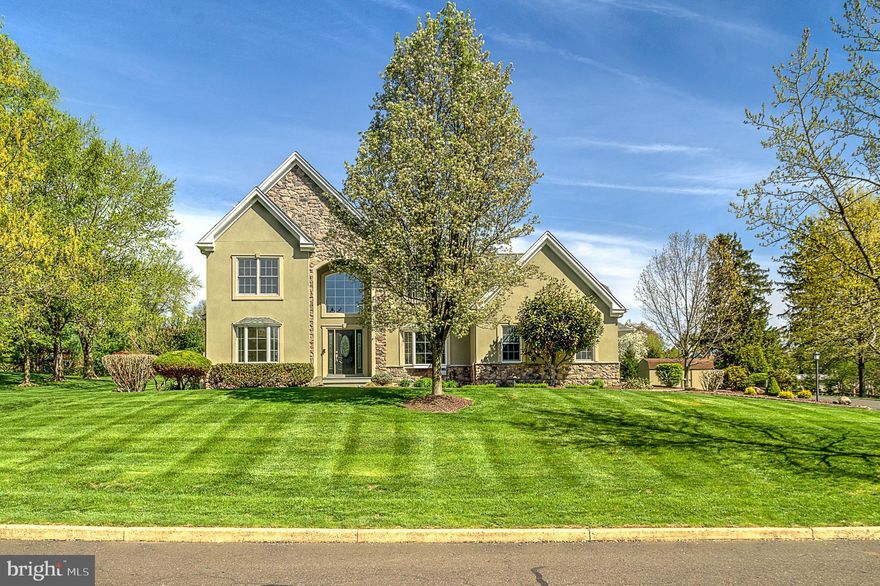 EVERYTHING has been updated in this stately home located in the rarely offered Parkside Ridge community, within walking distance to Pat Livezy park. Newer Roof, Siding, Deck,  Windows and Doors, Kitchen and Baths, HVAC system, tankless water heater, and a laundry room extension with a brand new "smart" washer and dryer are just a few of the items that these meticulous owners have updated over their ownership.  You will feel the warmth as you enter the classic center hall colonial two story foyer, flanked by a generous living room with French Doors on one side and dining room on the other. As you make your way to the back of the house, the chef of the house will appreciate the open floorplan newly renovated kitchen with stainless steel appliances and state-of-the-art touchless kitchen faucet, and the step-down family room with floor to ceiling stone gas log fireplace. Sliders bring you out to your backyard oasis, with plenty of covered space and an expansive back yard. The fabulous covered deck has been updated with maintenance free Azek. There is expansive hardscaping and landscaping. Back inside,  tucked away is a powder room, laundry room and an oversized garage with "smart" opener. Upstairs, all four bedrooms are spacious and with plenty of closet space. The entire house has been freshly painted and the downstairs blinds and drapes are motorized. Several rooms include custom lighted wooden valances. The lower level encompasses a large finished area, as well as plenty of unfinished storage space.  There is a newer oversized garage door with "smart" garage door opener, a sprinkler system, a huge shed, invisible fence, ring cameras, whole house humidifier, whole house  generator. This home is situated just minutes away from shopping, restaurants and the vibrant community of New Hope, PA. An easy commute to New York, Philadelphia, Princeton and Doylestown, as well as the pharmaceutical corridor of New Jersey. No association fees. New Hope Solebury School District is rated #2 in the state!