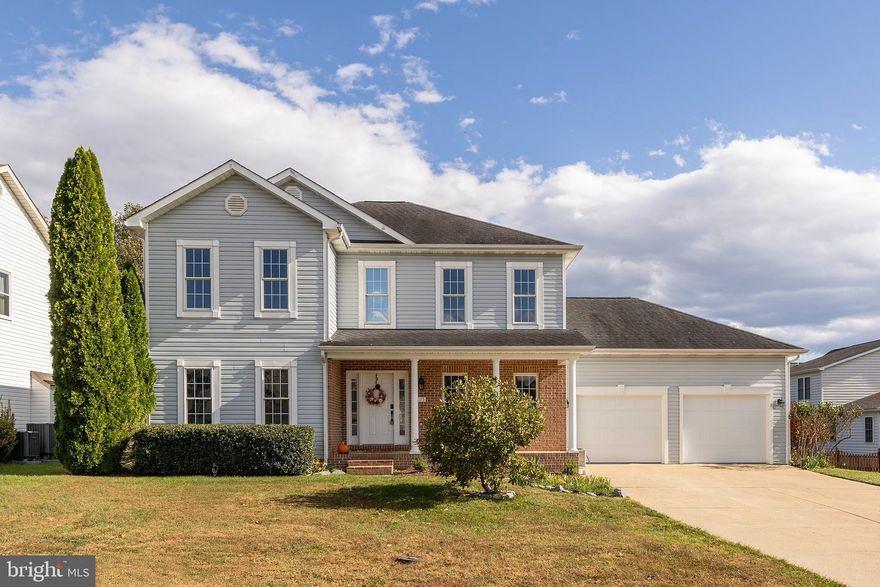 Welcome to this beautiful 4-bedroom, 2.5-bath colonial with a partially finished basement. Hardwood and  new Luxury vinyl plank on the main floor and upstairs in the bedrooms! Newly painted kitchen cabinets.
The kitchen is the heart of the home with stainless steel appliances, a center island, and gas cooking—flowing seamlessly into the family room where a cozy gas fireplace awaits. With an oak staircase leading upstairs, the spacious primary suite features a walk-in closet, a jetted tub, & a separate shower and provides a peaceful retreat. The main level laundry room with utility sink and shelving adds ease to daily routines, while the partially finished basement provides extra room to relax, play, or work. Recent updates include new garage doors, giving the home a fresh look. Updated HVAC systems. Water heater approx. 2022. Outside, this tastefully landscaped lot backs to a common area, offering added privacy and green space to enjoy.  Stamped concrete patio, shed, covered front porch, and fenced backyard. 24x24 2-car garage. Check out our 3-D tour attached to this listing!