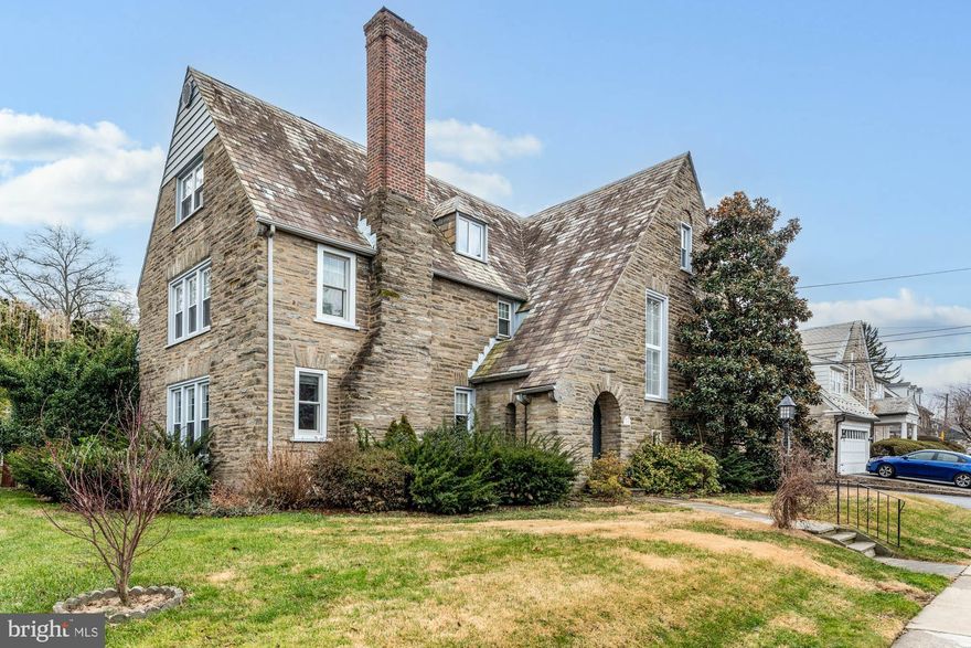 Don’t miss out on this Stone Victorian with old world charm.  Drexel Park area with 6 bedrooms, 4 full baths and 1st floor powder room.  Big airy rooms, Kitchen with brick accents, double oven, Breakfast table, great cabinet space, bright windows for natural light, dark wood cabinets and outside exit. Living room with cozy fireplace and hardwood floors that opened to bright Sun room with french doors to patio and huge back yard. very spacious  Formal Dining room, Den or breakfast room with built ins and first floor powder room complete the first floor. 
Time to explore the second floor that features Master bedroom with master bath and several closets, 3 additional bedrooms  and 2 bathrooms; one bathroom has hook up for stackable washer and dryer or use as a third bathroom. with shower.  Third  floor  feature 2 large rooms and full bathroom with a claw foot tub. The basement has multiple divided rooms and one for a Laundry room.  This home features 4000 sq ft, central air, a great charming style, ceiling fans, hardwood floors, as well as brick and tile flooring,  2 car garage, secluded backyard with storage shed.  Fantastic location, close to shopping, schools, and easy access to the train and Philadelphia. Make this Your Home Before it’s Gone!