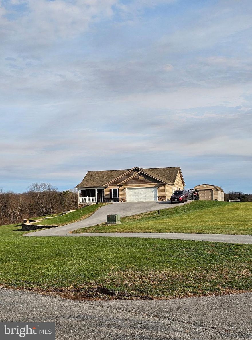 Custom Home built in 2018 No HOA Excellent condition on almost 2-acre lot peaceful neighborhood have morning coffee on back deck looking at fields and trees plenty of room for big family additional bedroom bath and kitchen downstairs short commute to I-70 Priced to sale quick owner relocating don't miss out this home is a gem. Coming soon book your showings now.
