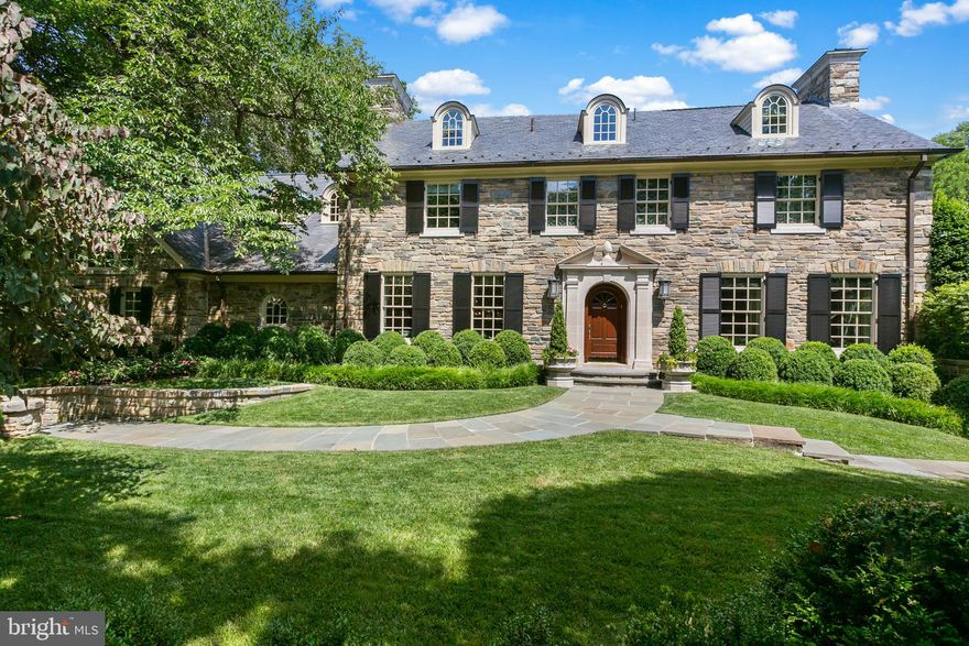 Exquisite Private Estate Minutes from Downtown Washington, DC

Discover a rare offering of unparalleled luxury and sophistication in this grand residence, celebrated for its extraordinary scale, exceptional privacy, and historic pedigree. Once home to many notable figures, this architectural masterpiece has been meticulously reimagined and expanded with the finest materials and bespoke finishes, setting a new standard for elegance and refinement in Washington.

Spanning over 15,000 square feet of exquisitely designed interiors, this home is a testament to timeless craftsmanship. The main level features a series of gracious formal rooms, including a stately living room, a banquet-sized dining room, and a stunning library—all perfectly suited for grand entertaining or intimate gatherings. A chef's dream, the gourmet eat-in kitchen is complemented by a butler's pantry for seamless service. A sunlit family room with soaring ceilings and an exquisite onyx fireplace completes the main living spaces, offering comfort and versatility.

The upper level is anchored by a lavish primary suite, featuring a spacious dressing room, multiple closets and an indulgent spa-like bath. Five additional en-suite bedrooms upstairs provide exceptional accommodations for family and guests. The fully finished lower level offers a wealth of amenities, including a large recreation room with a built-in home theatre, a playroom, a private nanny suite with a full bath, a state-of-the-art gym, and a dedicated laundry facility.

Set on pristinely manicured grounds, this estate offers unparalleled outdoor living with lush gardens, a sparkling swimming pool, a pergola, and multiple terraces perfect for al fresco dining and entertaining. A detached guest or pool house with an en-suite bedroom and two full baths provides additional flexibility. Multiple garages, one which is fully equipped for catering,  and a gated motor court ensure both convenience and security.  

Located just moments from the heart of Washington, DC, this rare and distinguished property offers the perfect blend of urban accessibility and serene seclusion. This is a once-in-a-lifetime opportunity to own one of the most sought-after homes in the region.