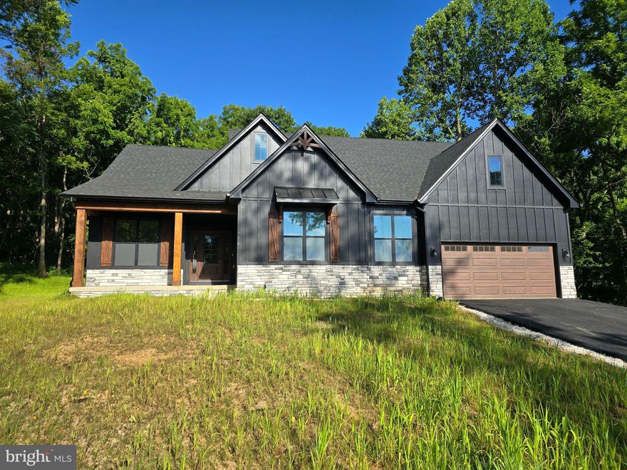 Construction has started!  Amazing location for this 4 bed 2.5 bath farmhouse style home. Quality construction nicely upgraded with  a complete kitchen appliance package, granite, luxury vinyl plank flooring, upgraded cabinets, vaulted ceilings & more. Full unfinished basement. Close to amenities in a private country setting. Builder has tastefully selected all the finishes for you. Front Load garage as shown with upgrades. Pictures are of similar finishes, options and layout.  Ready to close 7/28/2024.  Brookside is just minutes away from all the amenities of Martinsburg and the surrounding area.  No construction loan is needed and upgrades are available. Check out the details today.