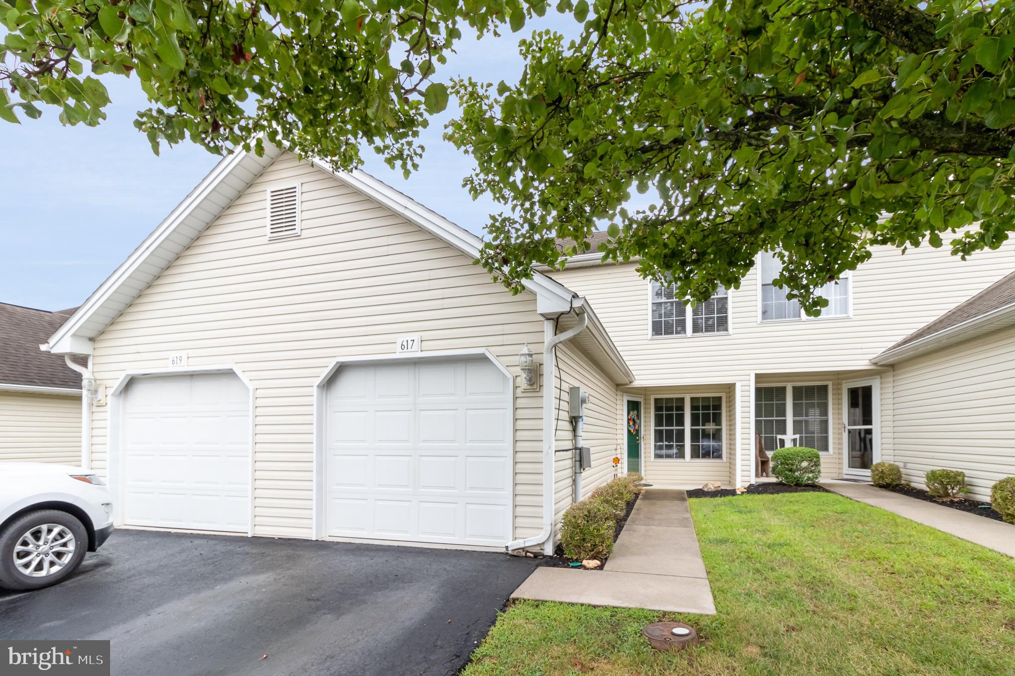 This 3 bedroom home has been beautifully upgraded. When you open the door your feet will land on a porcelain tile floor that leads into luxury vinyl flooring in an open concept home. There is a 1/2 bath on main level, with a full bath upstairs and a master bath off the master bedroom. Nice size closets in all rooms. Laundry area is on the 2nd floor. Sit back and relax on the concrete patio because you have no lawn maintenance. HOA takes care of mowing, tree pruning and snow removal over 3 inches. The one car garage has a good amount of attic storage. Many upgrades to this home, you don't want to miss this one.