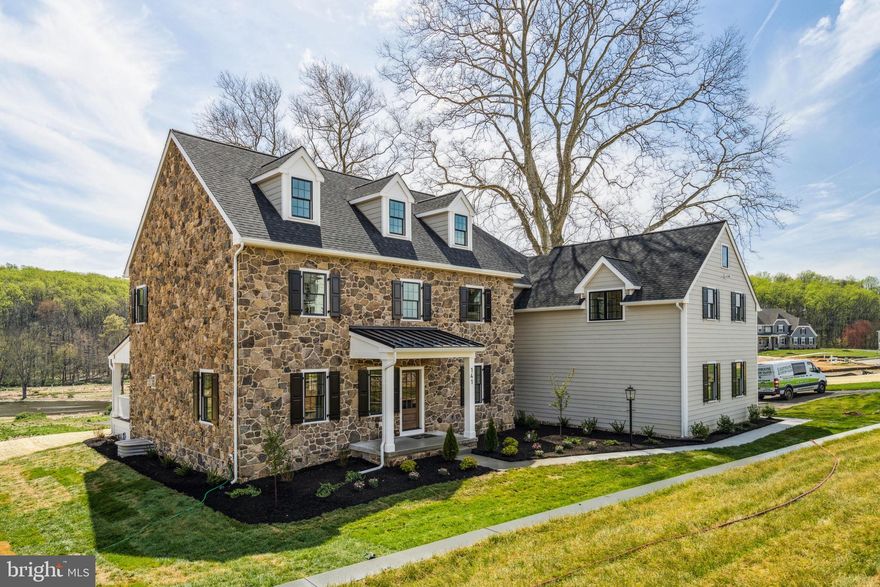 MOVE-IN BEFORE THE START OF SCHOOL!  How incredible is this opportunity to live in a magnificently designed Rockwell Custom home, built on the site of the historic Edgmont Country Clubhouse  - once the site of  the Barrows house – an early American mansion owned, at one time, by the Eisenhower family.  Sitting on just under an acre of the most picturesque land in the community, overlooking a pond and state parkland, this majestic stone and James Hardi-plank home is truly one of a kind.   This custom home features an incredible, designer-curated, Gourmet Kitchen – beautifully appointed with GE café Appliances, 48” Jamestown White perimeter cabinets with a contrasting Jamestown Stone colored island.  The fabulous beverage center and gorgeous quartz countertops are icing on the cake!  From the kitchen you’ll enter the open dining area and family room with a stone fireplace and plenty of windows plus a door leading you onto the covered back porch with stunning views of the pond and park.  Upstairs you’ll find an amazing owner’s suite with a luxurious owner’s bath and closets to die for!  The convenient laundry room and 4 additional bedrooms – including two with attached bathrooms plus a 3 bath which services the other two bedrooms, complete this level.  The expansive third level would make an ideal media room or game room for everyone in the household! The partially finished basement just adds another dimension to this unparalleled home.    Located in the Ventry at Edgmont Preserve community, which is serviced by the Rose Tree/Media School District, in Edgmont Township, PA.  This sought-after community is nestled on the edges of the pristine 2,606 acre Ridley Creek State Park, with a beautifully designed clubhouse with fitness center, outdoor swimming pool, multi-purpose sport court, a putting green and Bocce ball courts as well as sidewalks and trails throughout the community for hiking, biking and outdoor exercise. Conveniently located near train stations and major roadways (I-476, Route 3, 352, 252 & I-95), providing an easy commute to Philadelphia, King of Prussia and all of Delaware County, makes this the most desirable new-home neighborhood in Delco!  MOVE-IN READY!