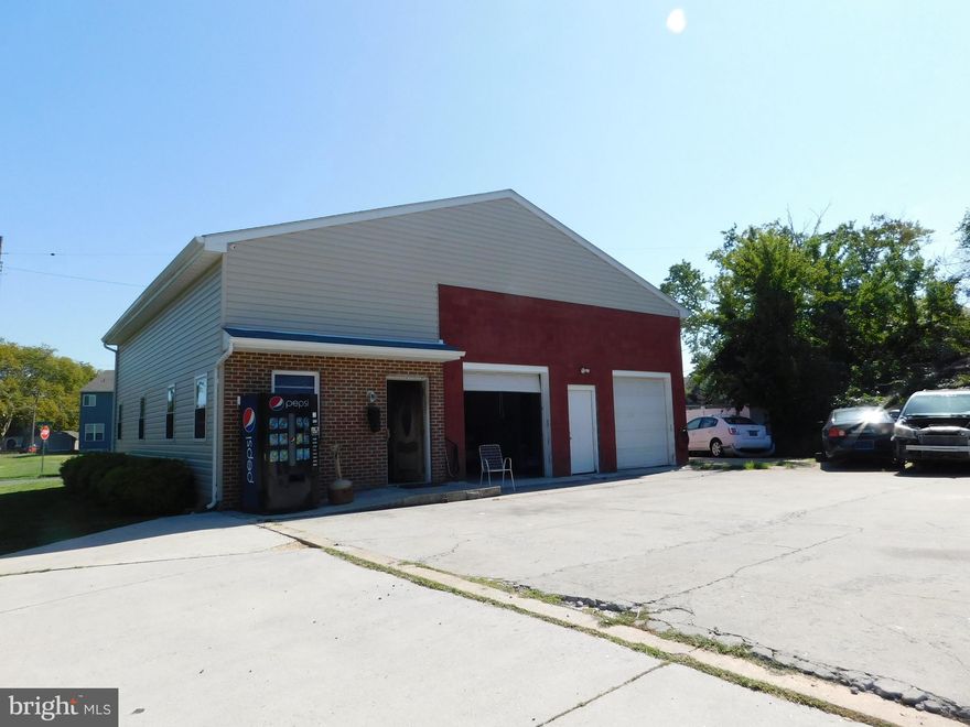 For Sale! 1,722 sq. ft. frame and block building with office, reception area, storage, and garage/shop plus Turn Key Business - Havre de Grace Taxi Service, established in 1997, including name, phone number, website, fleet of 10 taxis, shop and office equipment, shelving and supplies.  3-years of tax/financial records are available from the office of the Broker.  Owner financing available to qualified Buyers.  See MLS documents for detailed brochure which includes list of garage/shop inventory.