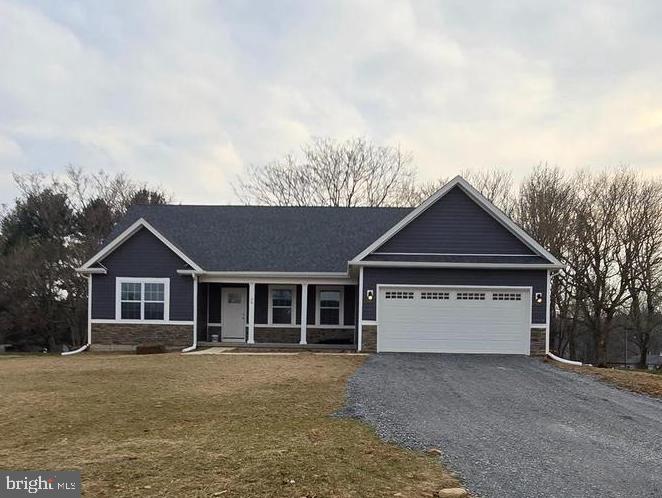 To Be Built! Brand new home with Shenandoah River access! Craftsman/Ranch style home which boasts the sought after split bedroom design. The kitchen/dining combo is open to the expansive great room and features vaulted ceilings and optional gas fireplace. Home is larger than it looks. It has a full basement. Buyer pays transfer tax stamps. Measurements approx. Photos of similar construction. Act now to select your siding, flooring and granite. Stone water table option for $3,500. Brushed nickel fixtures, stainless steel kitchen appliances consisting of Range, Refrigerator, Microwave and Dishwasher. Bianco Diamante granite counters with white cabinets. Construction to begin November 2023 with April 2024 closing date.
