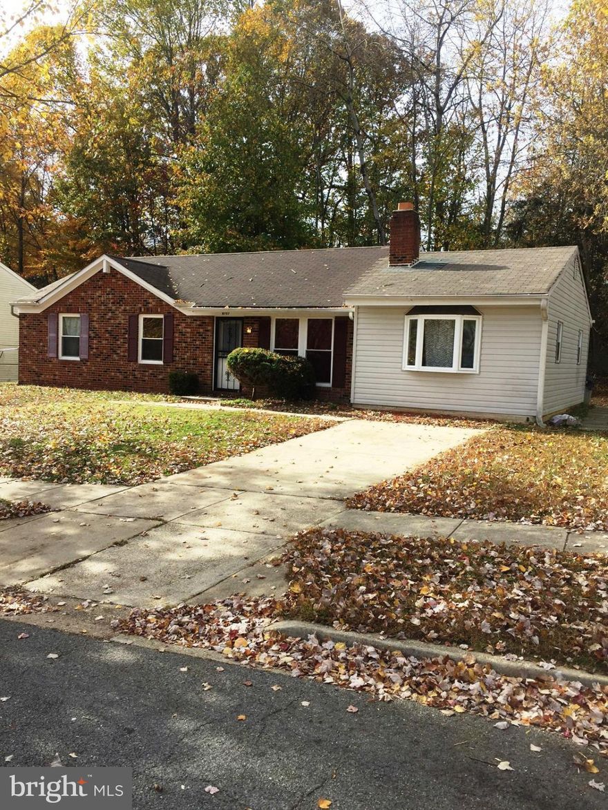 Expanded rambler is larger than it looks!  This As Is home features include a large owner's suite retreat with slider door, two walk-in closets, double sinks and separate tub & shower,  large family room  and den/office.  The home is located within minutes to Joint Base Andrews, Rte 5 & 495.