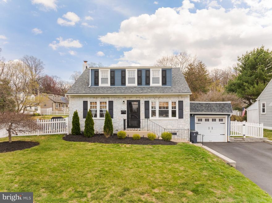 Welcome to your perfect haven! Located in the highly rated Abington School District, this delightful home is filled with warmth, character, and all the cozy comforts you've been looking for. This home features 3 bedrooms and 1 bathroom complete with a double sink vanity. The living area is bright and roomy  with updated recessed lighting. The updated kitchen has built ins and plenty of storage. Step outside to the beautifully landscaped, large fenced in yard. This home is ready to create lasting memories. Recent upgrades include new roof, siding, window trim and gutters (installed in 2023), giving the home a fresh, modern feel. The newer double-hung windows throughout provide added efficiency and natural light. The extended driveway(completed in 2022) enhances the outdoor space beautifully. Additionally, the unfinished basement has potential to add another bathroom with existing hookups, offering a chance to expand and customize the space to your needs. Conveniently located near Keswick Square, it's truly the perfect place to start your next chapter. Come see why this house isn't just a place, but a home.