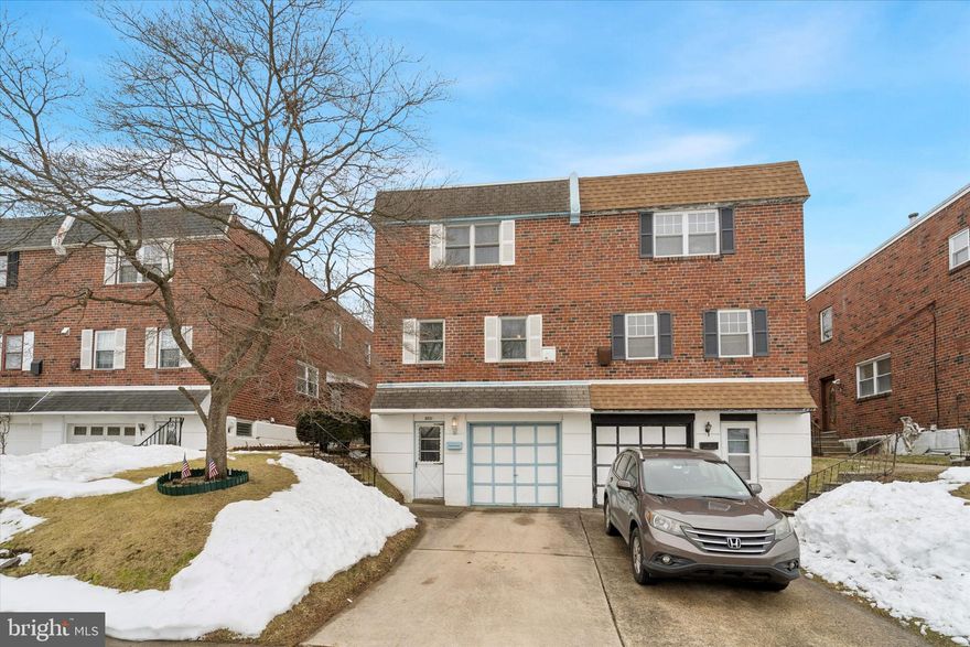 Welcome to 8921 Turton Drive, ideally situated in the highly sought-after Sun Valley section of Philadelphia. This well-maintained three-bedroom, 2½-bath twin offers the perfect blend of comfort, space, and future potential. Step inside to discover a bright, inviting kitchen, a dedicated dining room, and a spacious living room designed for both relaxed everyday living and effortless entertaining. A conveniently located half bath at the top of the basement steps is positioned just off the dining area. The second floor features three spacious bedrooms, including a generously sized primary bedroom suite with a private bath, makeup area, and walk-in closet.  A second full bath with both tub and shower completes the upper level. The finished basement adds valuable square footage and outstanding flexibility — ideal for a fitness area, recreation space, and plenty of storage — with double doors leading to a fully fenced 
backyard.  A one-car garage with an automatic opener provides additional convenience and storage. Perfectly located near shopping, dining, and major highways,  this home combines everyday convenience with strong neighborhood appeal.  Please note seller will not be making repairs or offering credits.