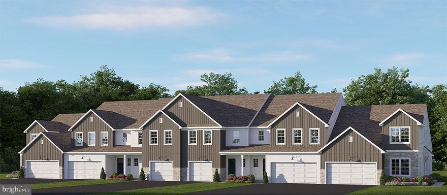UNDER CONSTRUCTION – AVAILABLE THIS FALL: This 2-story townhome includes a 2-car garage, 9ft ceilings on the first floor, and basement with outdoor access. The dining area, with sliding glass door access to the rear deck, opens to the sunny family room. The kitchen features stainless steel appliances, quartz countertops with a tile backsplash and a large pantry. The 2nd floor boasts an owner’s suite with an expansive closet and private bathroom, 2 additional bedrooms, a full bathroom, a convenient laundry room, and loft space.