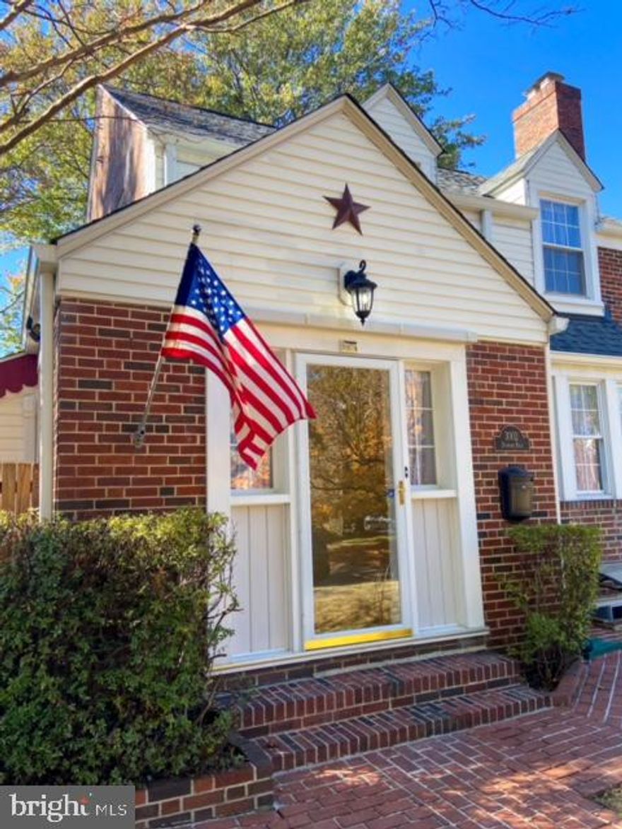 Welcome home! This gorgeous, move-in ready colonial single-family house features three bedrooms, two full and two half bathrooms, designed to provide you with the perfect blend of comfort, functionality and style. As you enter, you will find a convenient half-bath in the foyer and gleaming, refinished hardwood floors throughout the home. You will be welcomed by bright, natural lighting from the bay window in the living room. The spacious living room is adorned by a fireplace and flows beautifully to the dining room. The kitchen is functional with plenty of cabinet space, stainless steel appliances, and exposed brick wall, adding to the warmth and comfort of this lovely space. A large private room with plenty of custom lighting, custom built in bookcases, and a beautiful arched red oak door, can be used as a home office, au-pair or family room. The room exits to a private, fenced-in yard with a playground. The upper level has one full and one-half bathroom and three spacious, bright bedrooms. There is also the possibility of extra space in the attic. The fully finished basement is a large, open floor plan, with Spanish ceramic tile and a full bath with a gorgeous traditional ball and claw tub. The custom-made pantry room with an upright freezer has plenty of shelving capacity to store groceries and house supplies. The cooler temperature in the pantry is ideal for storing fresh fruit and can be used as a wine cellar. The brick detached garage has ample storage with standalone shelving units. There is plenty of parking space in the parking pad next to the garage. Many more perks to include dual zone HVAC, exposed brick, custom light sconces,recessed lighting, camera security system. Superb location, five minutes away from Johns Hopkins Bayview and fifteen minutes from downtown Baltimore and the Inner Harbor. Schools are also within a short walking distance.  A rare opportunity to own this amazing home in one of Dundalk’s most sought-after, friendly, and quiet neighborhoods!