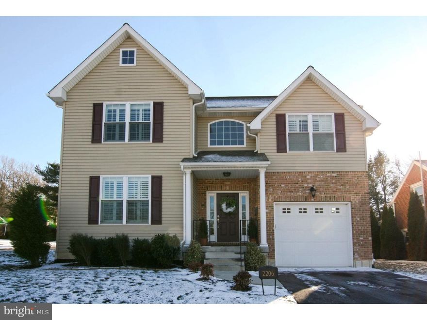 Come see this intricately appointed, upgraded, newly constructed home in Ardmore!!! As you enter your new home, you are greeted by 9' ceilings, hardwood flooring, plantation shutters and crown molding throughout. On the main floor, you will find an open concept kitchen with high end stainless steel appliances, granite counter tops, soft close drawers, 42'' custom cabinetry and center island. Great room features gas fireplace and sliding glass doors leading to deck, fenced corner yard and newly installed brick patio complete with fire pit! Formal dinning room, separate office, and powder room complete the main level.  Upstairs you will find a full hall bath with double sinks, laundry room with top/bottom cabinetry, and sink. Three spacious bedrooms plus large master bedroom. Master bedroom features large master bathroom, water closet, shower stall, jetted tub and double sinks. Walk in closet and loft space finish out the Upstairs.  Many additional features added with this impeccably maintained home come see it for yourself!!
