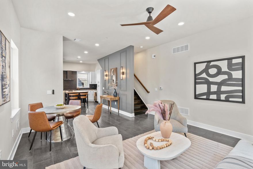 Welcome to 2548 Coral Street, a stunning home in the heart of the 19125 zip code with DRIVEWAY parking!! This home boasts 4 bedrooms, 3 bathrooms, and 2,500 square feet of living space. Step inside and you'll be greeted by the recessed lightning throughout, oak and tile flooring, solid core doors, and large windows allowing tons of natural light. The kitchen features stainless steel appliances, granite countertops, custom tile backsplash, and tons of white cabinetry for storage. On the 2nd level, you’ll find 2 spacious bedrooms with ample closet space and a full bathroom. The primary suite is on the 3rd level with an en-suite bathroom that features double vanity sinks, marble bath, and a whirlpool tub. Make your way to the top and be greeted by your very own rooftop deck with skyline views! The lower level features a home office/gym/bedroom, full bathroom, laundry room and walk in large storage closet located under the stairs! Just steps away from Picnic, Emilia, Fiore, Little Walters, OG Pizza, Ponder, and more! Schedule your showing today!