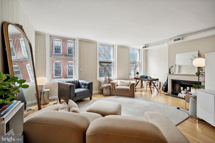 Prime Location with Historic Charm & Modern Comforts
Located on picturesque, cobble-stoned Church Street—a quiet, historic block in the heart of America's birthplace—this beautifully renovated 19th-century gem seamlessly blends old-world charm with contemporary style. 
Step into your one-bedroom loft featuring rich bamboo floors, soaring 9-foot windows that flood the space with natural light, and a decorative fireplace that adds timeless character. The sleek, modern kitchen is equipped with granite countertops, stainless steel appliances, and ample cabinetry to meet all your culinary needs.
The elegant, fully tiled bathroom showcases classic marble flooring, while the cozy bedroom is tucked away in the loft for added privacy. Additional perks include a spacious, enclosed storage area in the basement ,for your extra storage needs.
This pet-friendly building offers a secure lobby entrance and an intercom system for added peace of mind. Enjoy unbeatable walkability, just steps from Old City Coffee, top-tier dining, charming boutiques, and some of the most treasured historical parks and landmarks in the country. The scenic Delaware River is also nearby, perfect for a weekend stroll to Race Street Pier or Cherry Street Pier. With easy access to the subway and bike-friendly routes to Society Hill, Queen Village, and Northern Liberties, this location truly has it all. Don’t miss this unique opportunity, schedule your showing today!