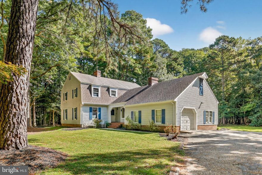 An incredible opportunity at a new price! Welcome to 11155 Assateague Road—where comfort meets serenity on over 7.4 acres of private, wooded land just minutes from downtown Berlin, MD. This 4-bedroom, 2.5-bathroom home has been lovingly maintained and is ready for its next chapter.  Enjoy the luxury of no HOA, the freedom of open space, and the ability to make this home your own.  The oversized 6.4-acre main lot, combined with a separately deeded 1-acre parcel, provides endless possibilities—gardening, recreation, or future expansion.  Step inside to discover beautiful hardwood floors, a flowing floor plan with flex rooms perfect for a home office, playroom, or studio, or whatever use you may have... there's plenty of room for it here.  This property also has an updated HVAC system for year-round comfort. The spacious rear deck and screened porch overlook a quiet, tree-lined yard—ideal for morning coffee or evening gatherings under the stars.
With plenty of parking, mature landscaping, and unmatched privacy, this home is a rare opportunity to own a slice of peaceful Eastern Shore living—all just a short drive from Assateague and Ocean City beaches, boating, shopping, dining, and coastal charm.