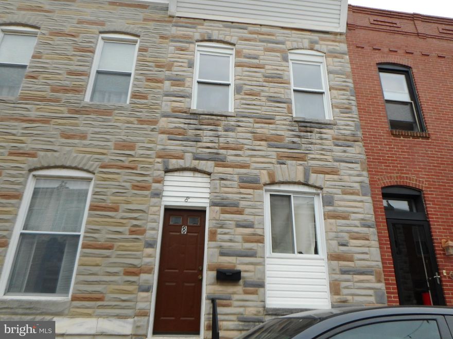 Welcome to Patterson Park!! LEAD FREE HOUSE!!  3 Bedroom home ready for your rental or rehab project.  Home is being sold AS-IS, Seller will make no repairs. Buyer to verify ground rent if one exists, Seller will not redeem. All offers must have $1000 Deposit, Proof of Funds and all required addenda.  See showingtime for showings.