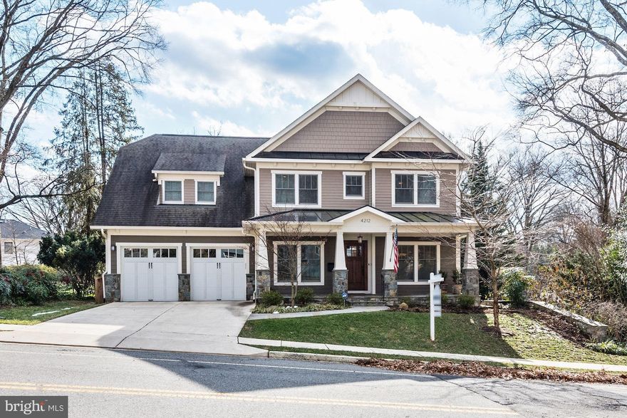 Fabulous Craftsman featuring 7 bedrooms, 5 1/2 baths, a screened-in porch and fenced in backyard.  A gorgeous master suite with spa shower, heated floors  dbl vanities, and whirlpool tub, laundry on bedroom level and tank less hot water heater. Hardwood floors on 2  levels, a butlers pantry off the kitchen w/ wine cooler and huge pantry and a prep sink in the gourmet kitchen with dbl ovens and gas range. A bright finished lower level with bar, beverage cooler, pool table/ping pong table which conveys, work out room w/cork flooring, another laundry room/storage, wine storage room and bedroom and full bath. Open Sat 2/3 and Sun 2/4 from 2:00-4:00.