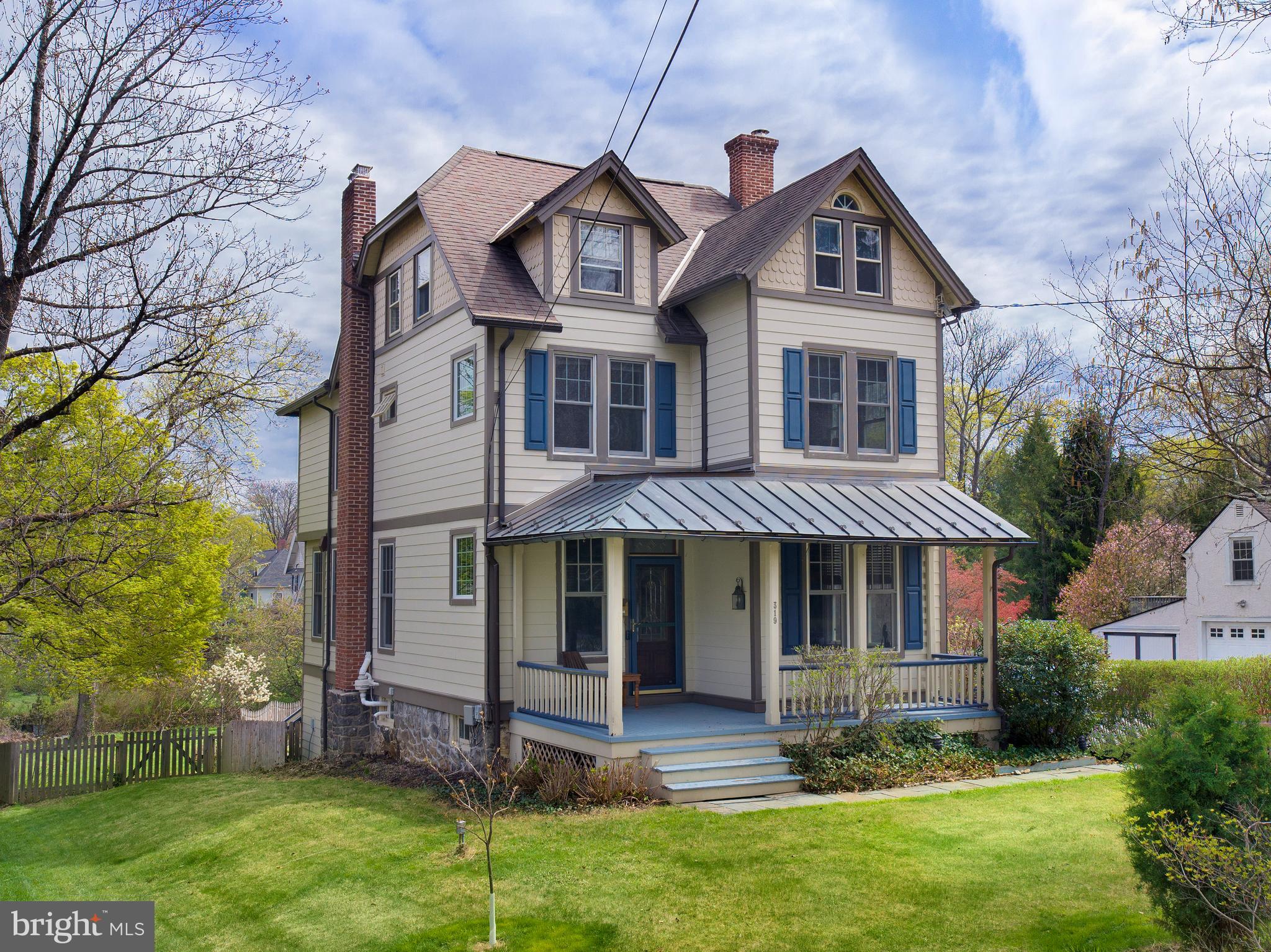 Step into timeless elegance with this beautifully restored Victorian home, built in the late 1890s and thoughtfully updated for today’s lifestyle. Nestled in the highly desirable “Walk to Wayne” (2-minute walk) neighborhood and located within the award-winning Radnor School District, this move-in ready 4-bedroom, 2.5-bath home seamlessly blends historic charm with modern comfort.
The striking exterior showcases classic architectural details enhanced by new Hardie Board plank siding and gutter helmets (2016), as well as Andersen windows (2014). A welcoming front covered porch leads you inside, where you’ll find original features like high ceilings, refinished hardwood floors, and gas fireplaces in both the family and dining rooms—perfectly preserved from the home’s rich past.
The updated kitchen is designed for both everyday living and entertaining, featuring an island, double sink, pantry, GE refrigerator (2017), Bosch dishwasher, GE gas range and Zline range hood (2020). An APEC Reverse Osmosis water filtration and mineralization system (2015) adds to the kitchen’s thoughtful upgrades.
Upstairs, you’ll find four generously sized bedrooms, including a spacious primary suite with a sitting area and walk-in closet. Two full baths upstairs and a convenient half bath on the main level accommodate both family and guests.
The home is equipped with a Samsung heating/AC unit for the upper level, and a newer high-efficiency heat pump with gas-powered forced air and a whole-house humidifier with UV light sanitation (2018). A water heater tank (2019) adds efficiency and peace of mind. Laundry is located in the full basement—along with interior access to the one-car garage—and includes a Maytag Washer (2024) and LG steam dryer (2019).
Out back, relax on the covered porch overlooking the large, fenced yard with beautiful gardens—your own private oasis. With southeast exposure, this home is filled with natural light throughout the day. Enjoy close proximity to the Radnor Trail, walkable access to downtown Wayne, and all the convenience and character this cherished home offers.