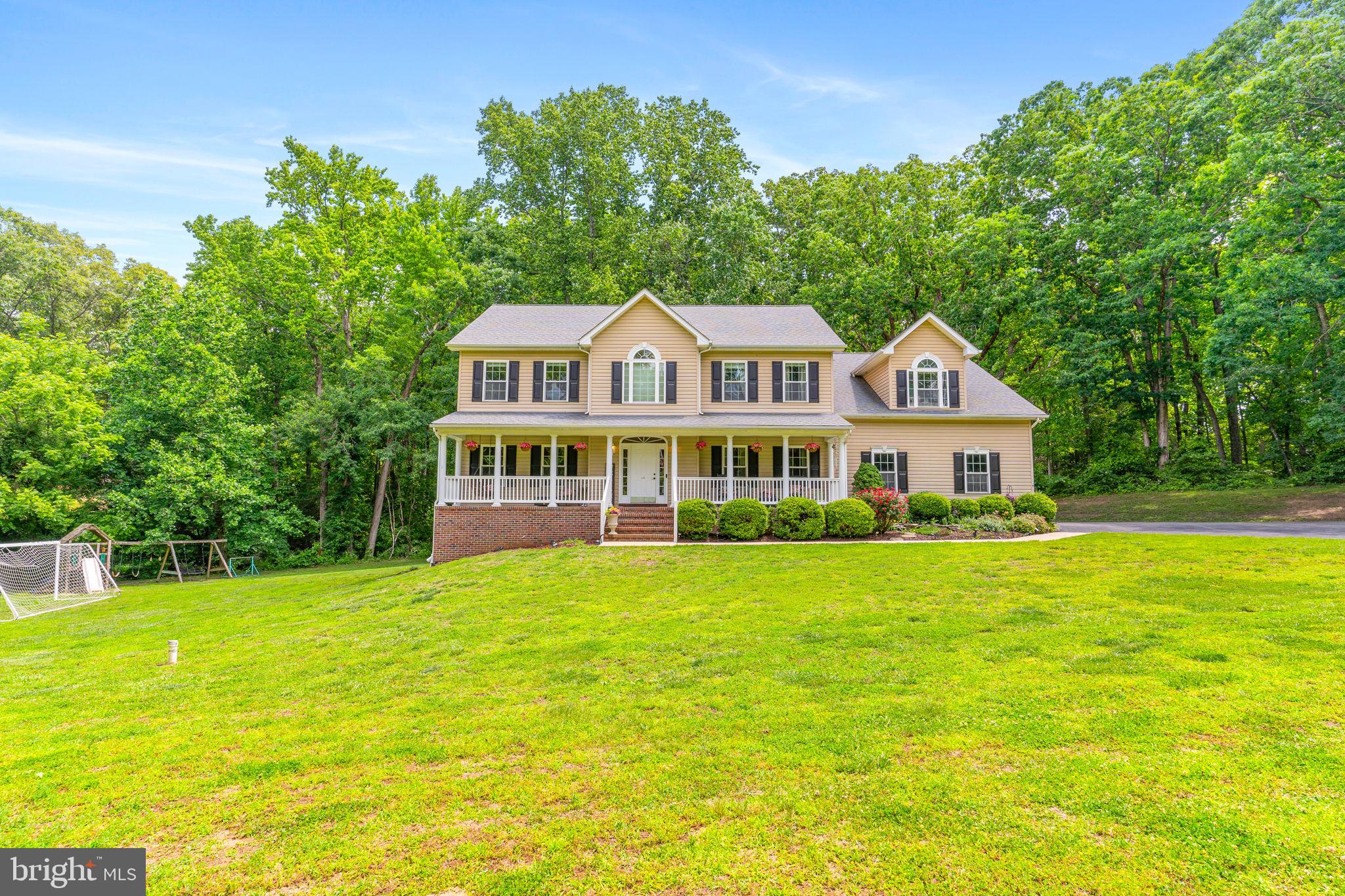 Welcome to this beautifully maintained 4-bedroom, 2.5-bath home offering nearly 4,800 square feet of living space, perfectly nestled on 1.17 acres with privacy-enhancing views of 40 acres of untouched land bordering the side and rear of the property.
Inside, you’ll find generously sized rooms throughout, beginning with the main level, which features gleaming real hardwood floors in the two story open foyer, formal dining room, family room with cozy gas fireplace, a versatile bonus room and an inviting kitchen with a spacious island, updated stainless wall oven, built in microwave, cooktop, fridge and breakfast area with French doors leading out to the deck. A convenient half bath completes the first floor.
Upstairs, you’ll find the grandest primary suite with soaring ceiling, plush carpet, dual walk-in closets, and private access to a large bonus room ideal for a home office, nursery, or personal gym. Private bath with soaking garden tub, separate shower, double sink and linen closet complete this owners retreat.
Three additional spacious bedrooms on this level, a laundry room with a utility sink, and hall bathroom all have brand-new luxury vinyl plank flooring.
The full basement includes a rough-in for an additional bathroom, providing room to expand and customize to suit your needs plus a side double door level exit to the yard. The oversized garage features insulated automatic doors and an extra refrigerator—perfect for hobbies or storage.
Outdoors, enjoy the peaceful setting from your deck or gather around the custom stone fire pit, surrounded by decorative pebbles and a beautiful stone wall. The yard is ideal for play, entertainment, gardening and includes two Amish built storage sheds can hold all of your belongings.
This one-of-a-kind home combines size, updates, privacy, and versatility—perfect for anyone.
A second home located on an adjoining almost three acre parcel will also be sold separately and can be purchased together if desired giving a total of over four private acres and two separate homes. Call for details.