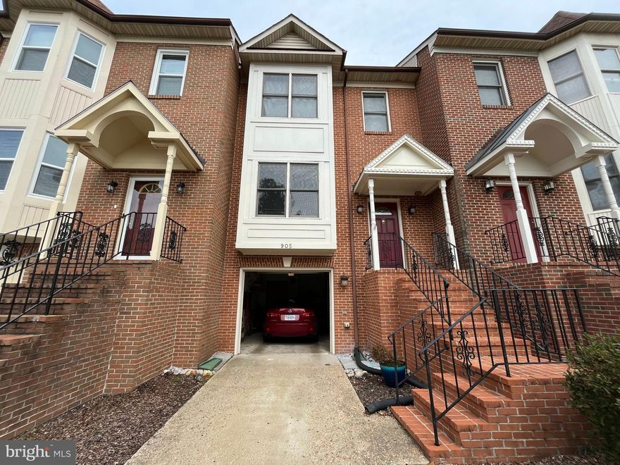 Beautiful 3-level townhouse with 1-car garage in Chatham Landing.  Primary bedroom with vaulted ceilings, balcony and luxury bath with separate shower, jetted tub, and skylights. A 2nd primary bedroom, also has vaulted ceilings and a full bath, and  finished lower level can be used as a 3rd bedroom (with a full bath), an office, or family room with a wet bar. Kitchen has granite counters and stainless appliances. Dining and living room divided by 3-sided gas fireplace.  Rear deck and fenced yard back up to the woods. Located just minutes from downtown Fredericksburg, train station and VRE.