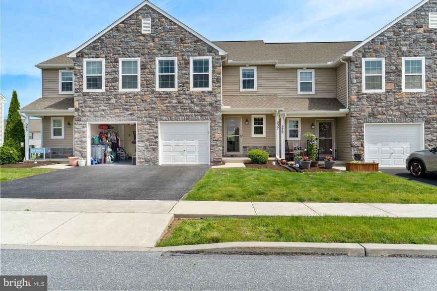 Built in 2018 and located in the desirable Palmyra Area School District, this well-maintained interior unit townhome offers modern style and low-maintenance living with thoughtful recent upgrades throughout. The open main level features a spacious living area and a beautifully updated kitchen, renovated in 2024 with granite countertops, stylish backsplash, a deep single-bowl sink with upgraded faucet, and brand-new appliances installed in October 2024. From the refrigerator to the back wall, this entire kitchen space was thoughtfully refreshed. A convenient powder room completes the main level.

Upstairs, the primary suite offers a walk-in closet and private en-suite bath, while two additional bedrooms, a full bath with upgraded vanity, and second-floor laundry add flexibility and convenience. Updated flooring was completed in 2023.

The fully finished lower level, completed in May 2024, provides versatile bonus space perfect for a rec room, home office, gym, or potential fourth bedroom.

Complete with a one-car garage, private driveway, and ample guest parking, the community also offers walking paths, green space, lawn care, snow removal, and exterior maintenance. Conveniently located just minutes from Penn State Health Milton S. Hershey Medical Center, Hershey attractions, shopping, dining, and major routes.