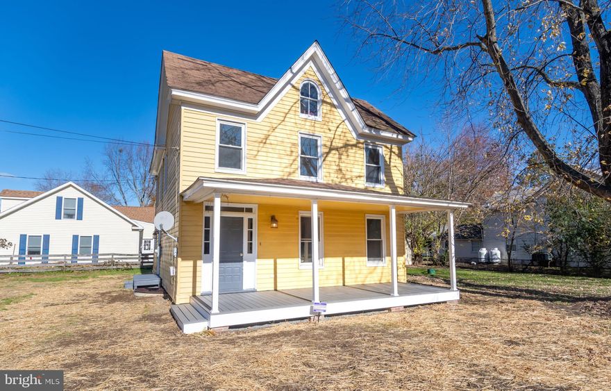 Great corner lot location in Rock Hall! Interior of house has been renovated with all windows replaced, 2 zoned central A/C, propane gas forced air heat, updated kitchen, large laundry room and more!! Most major appliances included. Powder room on main level.  Full bath on upper level with Jacuzzi tub.  Crawl space has been pretty much encapsulated with new vapor barrier, sump pump and insulation.  The interior has been freshly paint.  Fenced in yard and a great renovated front porch to watch all that happens in Rock Hall! Close to marinas and restaurants!