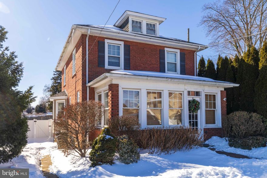 This beautifully maintained brick single offers a lifestyle that’s distinctly Conshohocken—walkable, active, and exceptionally connected. An enclosed front porch welcomes you into a bright, open main level featuring hardwood floors, recessed lighting, and an easy flow for everyday living and entertaining. The expanded kitchen, renovated in 2018, offers granite countertops, stainless steel appliances, abundant cabinetry, and opens seamlessly to the dining area. French doors lead to an expansive composite deck and fully fenced yard—ideal for al fresco dining, Fido or the garden enthusiast. The outdoor shed is perfect for your tools, bikes and excess storage.  Upstairs are three well-proportioned bedrooms and a renovated full bath. The lower level has been professionally waterproofed with a sump pump and backup system, offering excellent storage and future flexibility. Significant SYSTEM UPGRADES completed by the current owners include full knob-and-tube electrical removal with new breakers, new HVAC with warranty, updated sewer line, added fencing, and extensive waterproofing—substantial improvements that enhance long-term value.
The location is exceptional. Enjoy immediate access to the renovated A-Field with walking/running track, playing field, and stadium amenities, along with proximity to the Schuylkill River Trail for cycling and recreation. Commuters will appreciate nearby SEPTA Regional Rail, quick access to I-76, and the I-476/I-276 interchange. Just minutes to Fayette Street’s restaurants, bars, breweries, boutiques, and year-round community events. Zoning also allows for Residential-Office use flexibility, adding versatility and long-term optionality in one of Montgomery County’s most desirable boroughs. What are you waiting for?  Call for your showing TODAY!