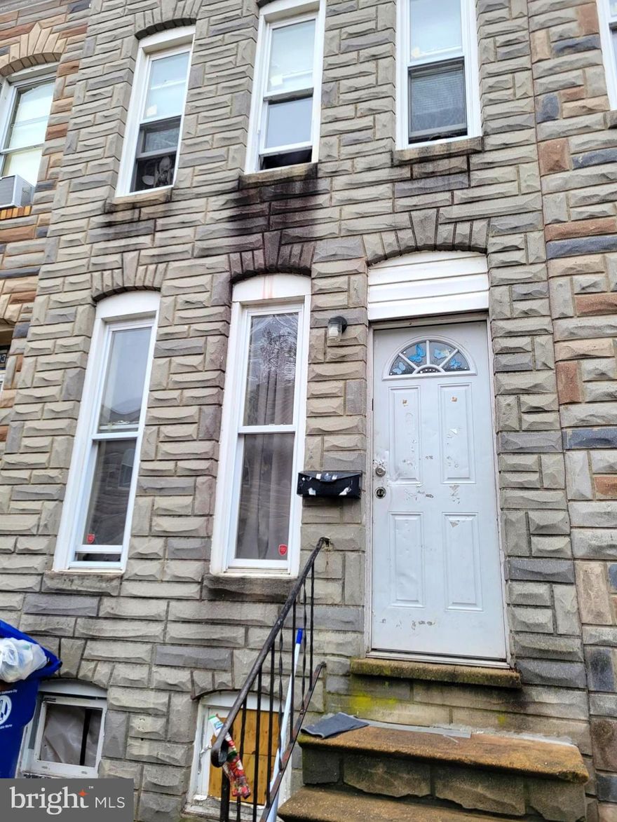 Attention Investors and savvy home buyers! This affordable spacious home features 2 bedrooms and 1 bathroom.  This home is priced to sell and  the  perfect  addition to your rental portfolio . Needs a little TLC.  Close proximity downtown Baltimore, major highways , and public transportation.  This property is being strictly sold as-is seller will make no repairs.  Contact me for more information.